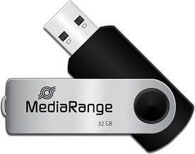 Thumbnail - MediaRange USB-Stick schwarz, silber 32 GB