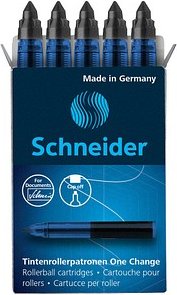 Schneider One Change Tintenrollerminen schwarz 0,6 mm 5 St.