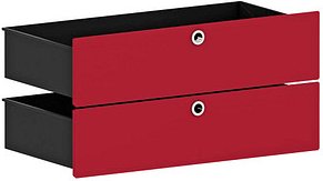 viasit System4 Schubladen rubinrot 75,0 x 37,5 x 37,5 cm