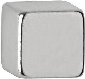 MAUL Magnete silber, Metall 0,5 x 0,5 x 0,5 cm, 10 St.