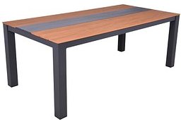 Thumbnail - Garden Pleasure Gartentisch SILEA natur rechteckig 200,0 x 100,0 x 75,0 cm