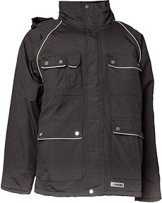 Thumbnail - PLANAM® unisex Parka CANVAS 320 schwarz Größe 4XL
