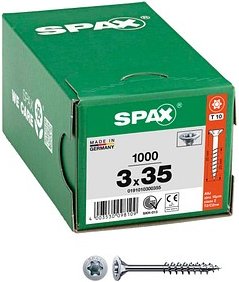 Thumbnail - SPAX® Universalschrauben T10 Senkkopf WIROX 0191010300355 3 mm x 35 mm, 1.000 St.