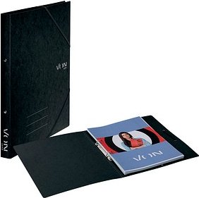 VON LEITZ Ringbuch 2-Ringe schwarz 2,5 cm DIN A4, 1 St.