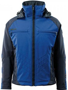 Thumbnail - MASCOT® Herren Softshelljacke "DARMSTADT" Unique kornblau, schwarz Größe M