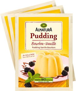 ALNATURA Bio Puddingpulver Bourbon-Vanille 3x 40,0 g, 3 St.
