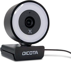 DICOTA Ringlicht Webcam schwarz