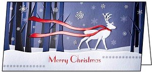 10 SIGEL Weihnachtskarten Winter's Eve DIN lang