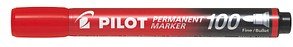Thumbnail - PILOT 100 Permanentmarker rot 1,0 mm, 1 St.