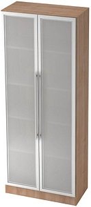 HAMMERBACHER 7100G RE Vitrine nussbaum 4 Fachböden