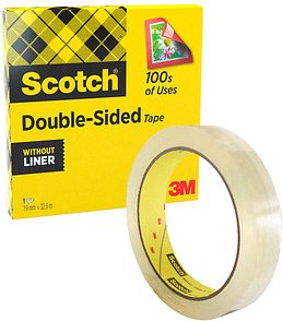 Scotch doppelseitiger Klebefilm transparent 19,0 mm x 33,0 m 1 Rolle