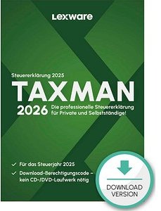 Thumbnail - LEXWARE TAXMAN 2026 (für das Steuerjahr 2025) Software Vollversion (Download-Link)