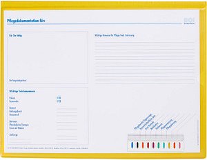 BOI Patienten-Dokumentationsmappe Professional-Line DIN A4 quer gelb