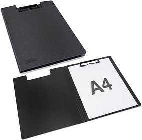 RAPESCO® Klemmbrettmappe Germ-Savvy 1641 DIN A4 schwarz Kunststoff, 1 St.