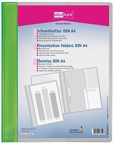 VELOFLEX Schnellhefter VELOFORM® Kunststoff hellgrün DIN A4 überbreit, 1 St.