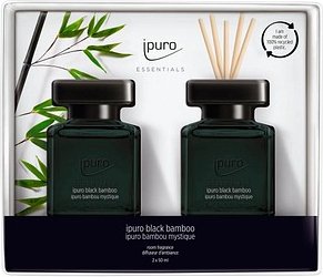 ipuro Raumduft ESSENTIALS black bamboo herb 50,0 ml, 2 St.