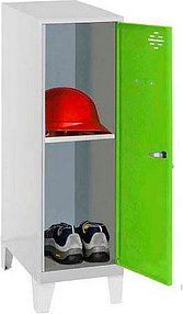 Simonrack Spind SIMONLOCKER DISM SINGLE grau, grün 8425437120749, 1 Schließfach 30,0 x 50,0 x 101,5 cm