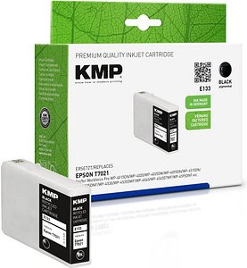 KMP E133 schwarz Druckerpatrone kompatibel zu EPSON T7021XL