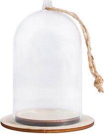 Rayher Kunststoffglocke transparent mit Sockel Ø 6,0 cm, 1 St.
