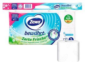Zewa Toilettenpapier bewährt Lufterfrischer 3-lagig, 8 Rollen