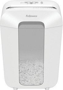 Fellowes Powershred LX70 Aktenvernichter mit Partikelschnitt P-4, 4 x 40 mm, bis 11 Blatt, weiß