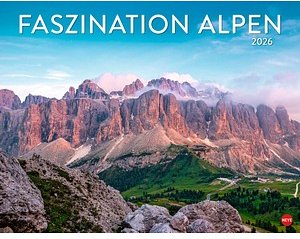 Heye Monats-Wandkalender Faszination Alpen 2026