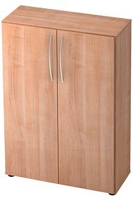 HAMMERBACHER Aktenschrank Altus, V4550/N/N/BM nussbaum 2 Fachböden 80,0 x 33,0 x 114,4 cm