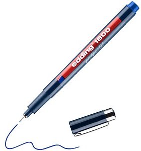 Thumbnail - edding 1800 profipen Fineliner blau 0,25 mm, 1 St.