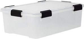 IRIS Ohyama Water Proof Aufbewahrungsbox 30,0 l transparent, schwarz 29,0 x 39,0 x 19,1 cm, 1 St.