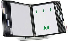 Thumbnail - tarifold Sichttafelsystem 434207 DIN A4 schwarz mit 20 St. Sichttafeln, 1 St.