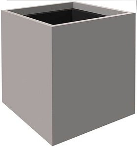 fm Pflanzkübel Plant Holz lichtgrau rechteckig 38,0 x 40,0 cm, 1 St.