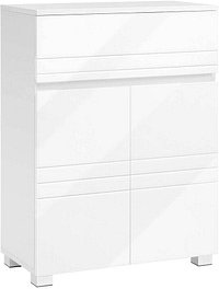 VASAGLE Badschrank weiß 60,0 x 30,0 x 80,0 cm