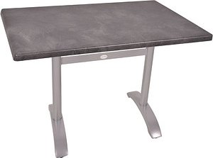 Garden Pleasure PAMIR Bistrotisch dunkelgrau 110,0 x 70,0 x 74,0 cm