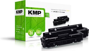 KMP H-T242XD schwarz Toner kompatibel zu HP 410X (CF410XD), 2er-Set
