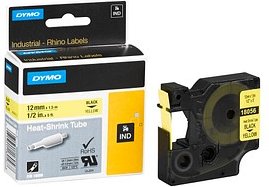 DYMO Schrumpfschlauch RHINO 18056, 12 mm schwarz auf gelb, 1 St.
