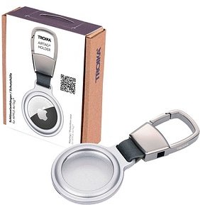 TROIKA® Schlüsselanhänger AIRTAG HOLDER silber