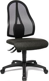 Topstar Bürostuhl Open Point P, OP100 G22 Stoff anthrazit, Gestell schwarz