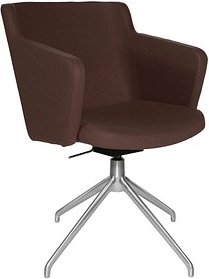 Topstar Besuchersessel SFH 1.0 dunkelbraun edelstahl, Optik matt Stoff 58,0 x 66,0 x 87,0 - 90,0 cm, 1 St.