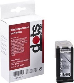 dots schwarz Druckerpatrone kompatibel zu HP 350XL (CB336EE)