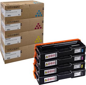 RICOH Type SP C250E schwarz, cyan, magenta, gelb Toner, 4er-Set