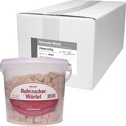 HELLMA Rohrzucker Würfelzucker, 2x2,0 kg
