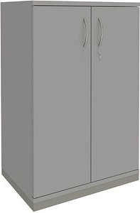 fm Aktenschrank Sidney, 4260267327487 lichtgrau 2 Fachböden 80,0 x 44,2 x 113,3 cm
