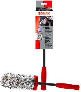 SONAX Felgenbürste Microfaser rot, schwarz Kunststoff, 1 St.