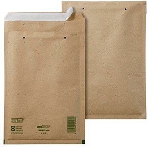 aroFOL® CLASSIC Luftpolstertaschen eco 4/D braun für DIN B5, 100 St.