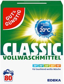 Thumbnail - GUT&GÜNSTIG CLASSIC Waschmittel Pulver, 5,2 kg