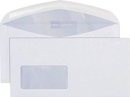 ELCO Briefumschläge Premium DIN lang+ mit Fenster hochweiß nassklebend 500 St.
