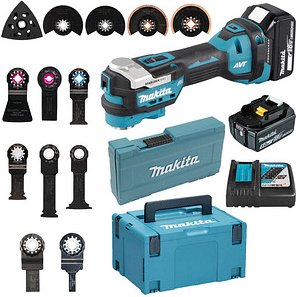makita DTM52T1JX2 Akku-Multifunktionswerkzeug 18,0 V, mit 1 Akku