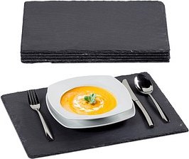 Thumbnail - relaxdays Schieferplatten anthrazit 40,0 x 30,0 cm, 6 St.