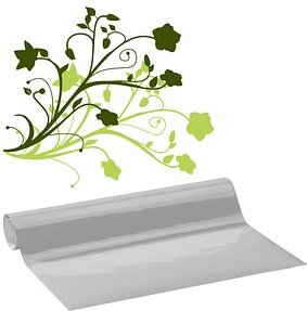 plottiX Vinylfolie permanent grau 31,5 cm x 1,0 m, 1 Rolle