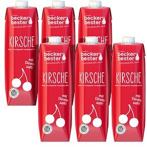 beckers bester KIRSCHE Fruchtnektar 6x 1,0 l